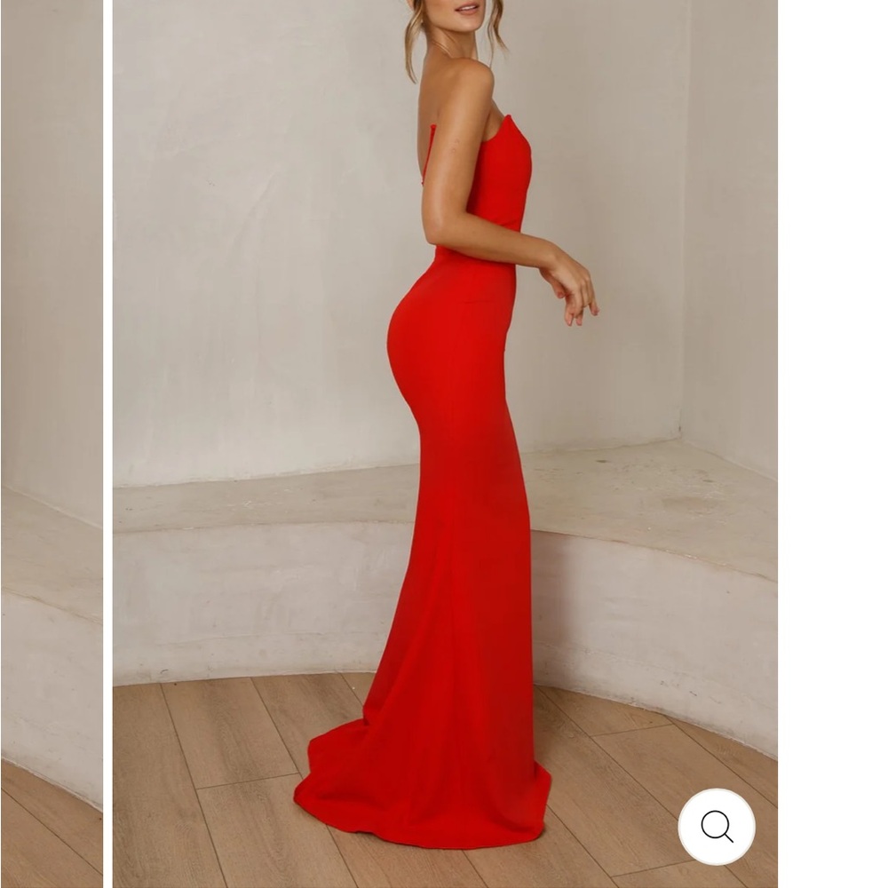 Red Celine nookie gown